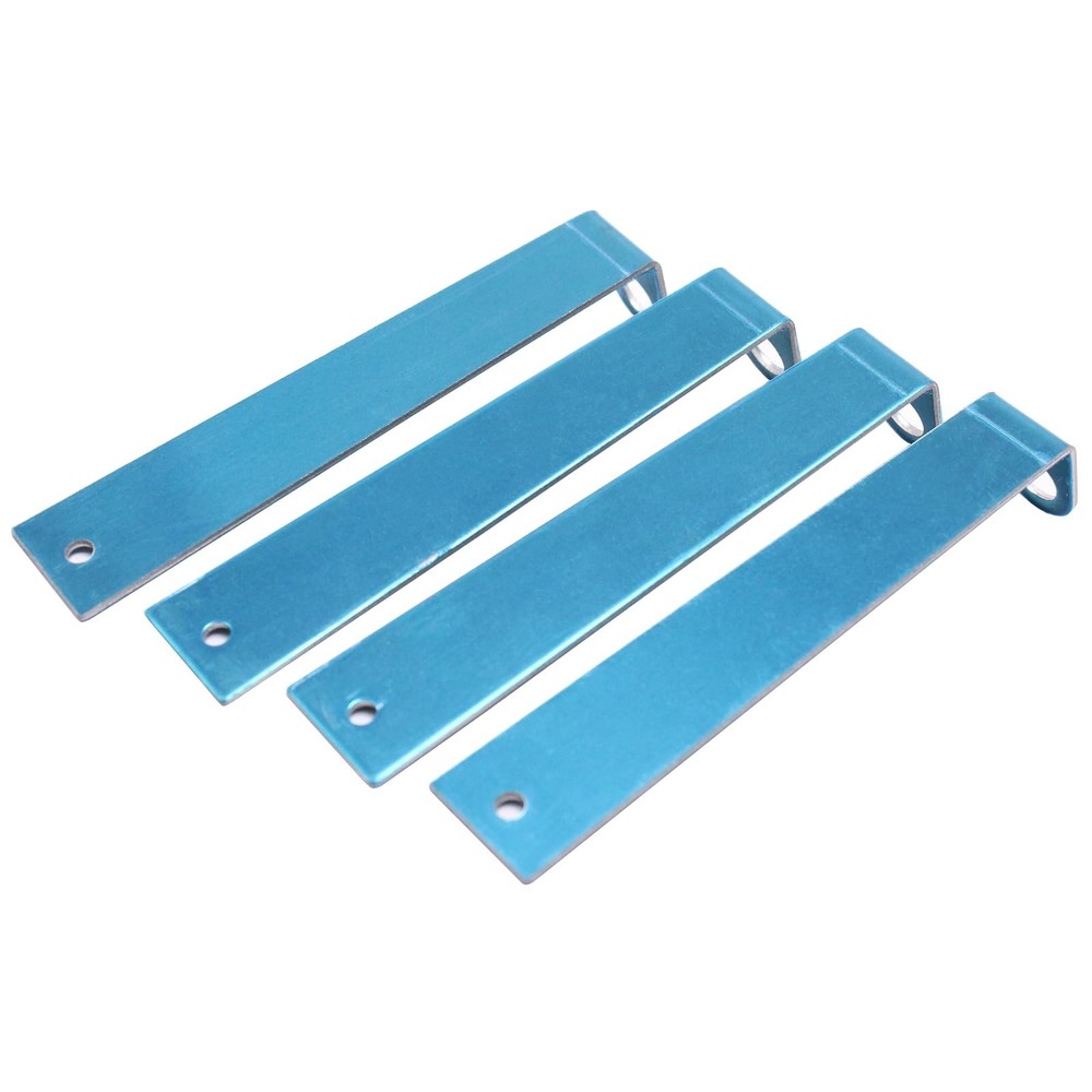 1 Set Blue Chrome Universal Spark Plug Wire Looms 7/8/9mm Separator... Fast Ship