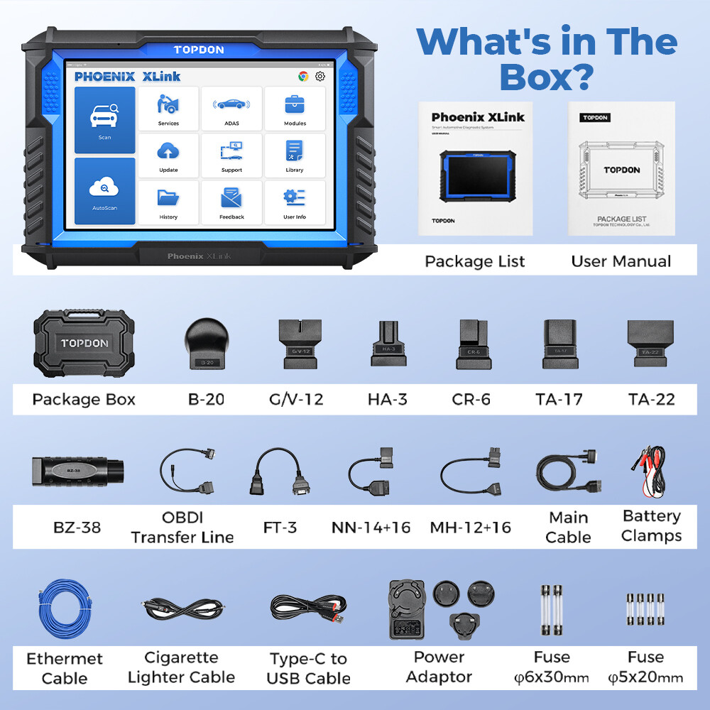 TOPDON Phoenix Xlink Cloud-Based Programming & Coding Tool Diagnostic Scanner