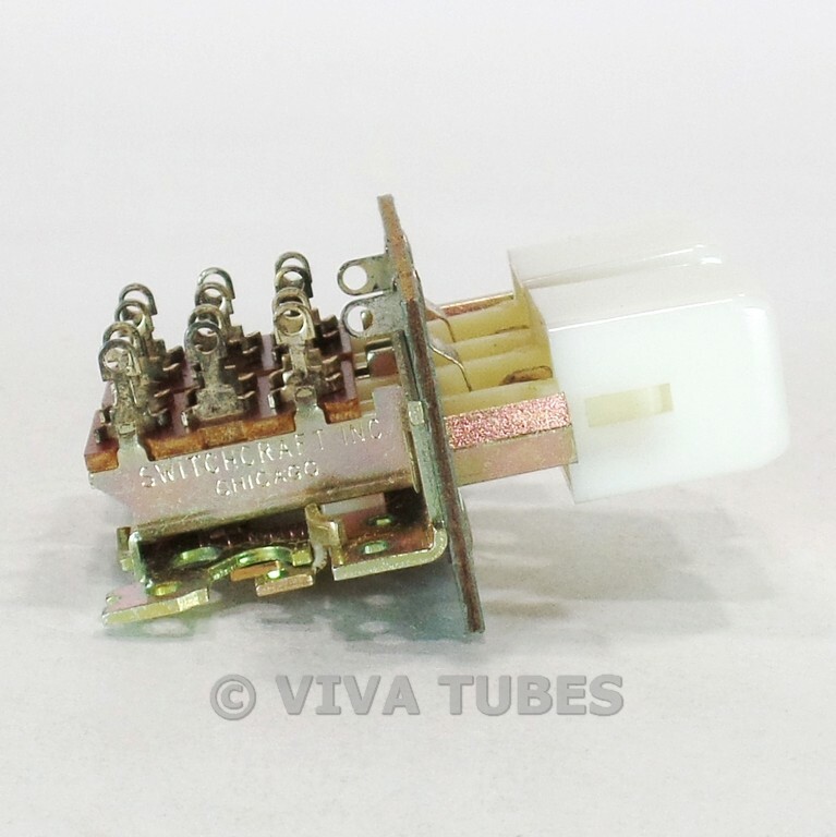 Vintage Switchcraft 1000-71-29 Multi Push-Bottom Switch for Radios