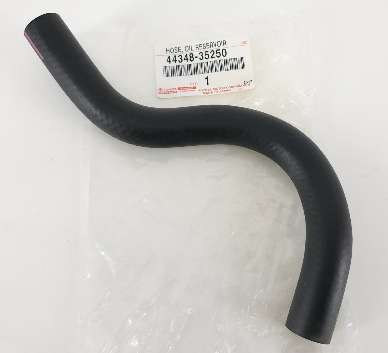Genuine OEM Toyota Lexus 44348-35250 Power Steering Hose Reservoir to Pump