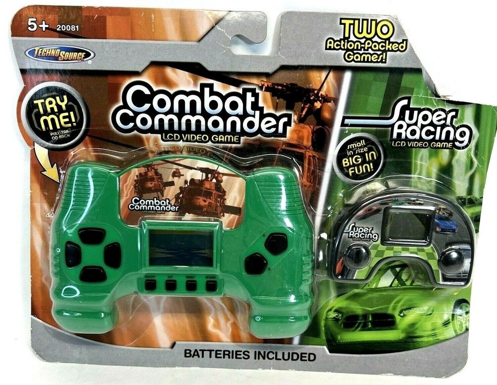 Two-Pack Combat Commander & Super Racing LCD Handheld Video Games