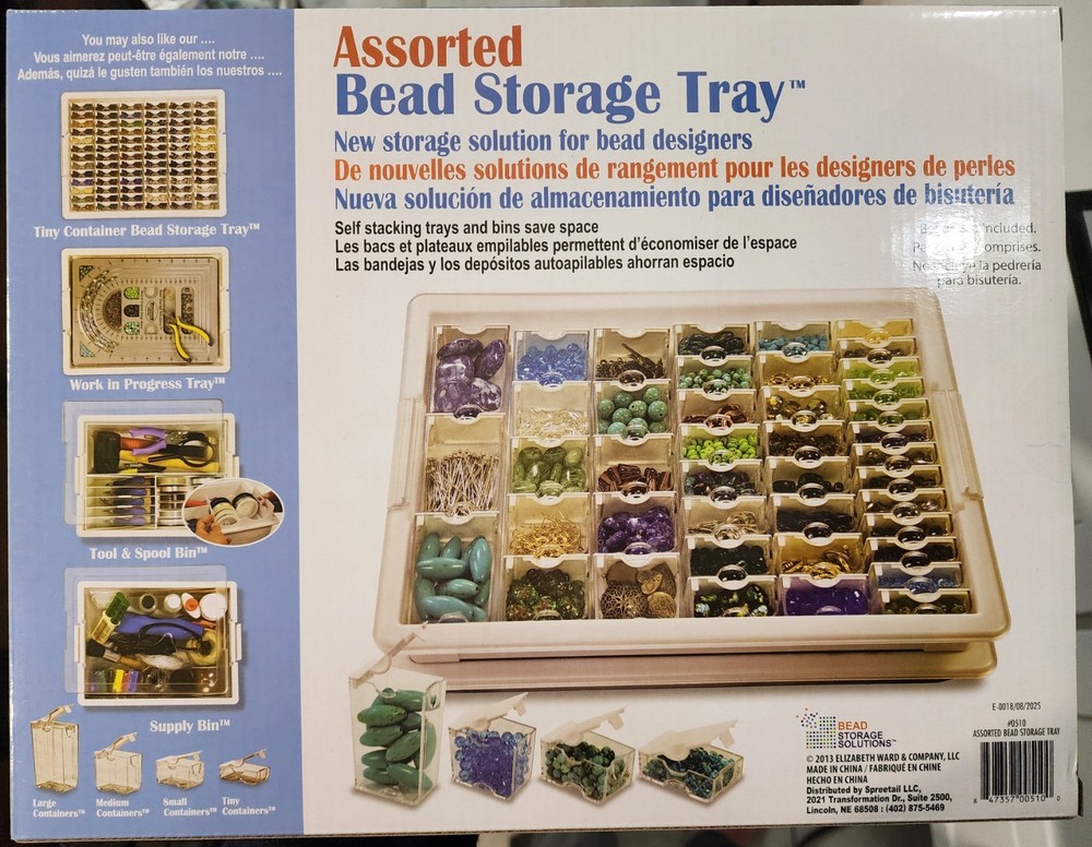 45 Pc Bead Storage Tray