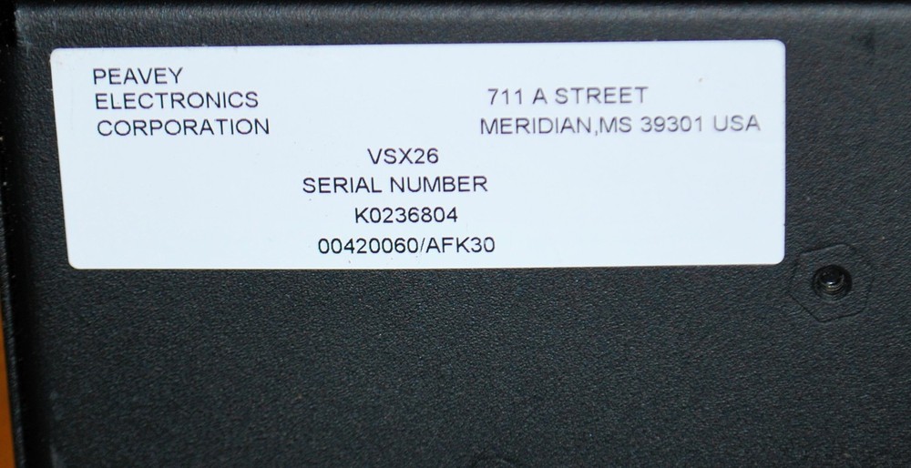 Peavey VSX26 Loudspeaker Management System