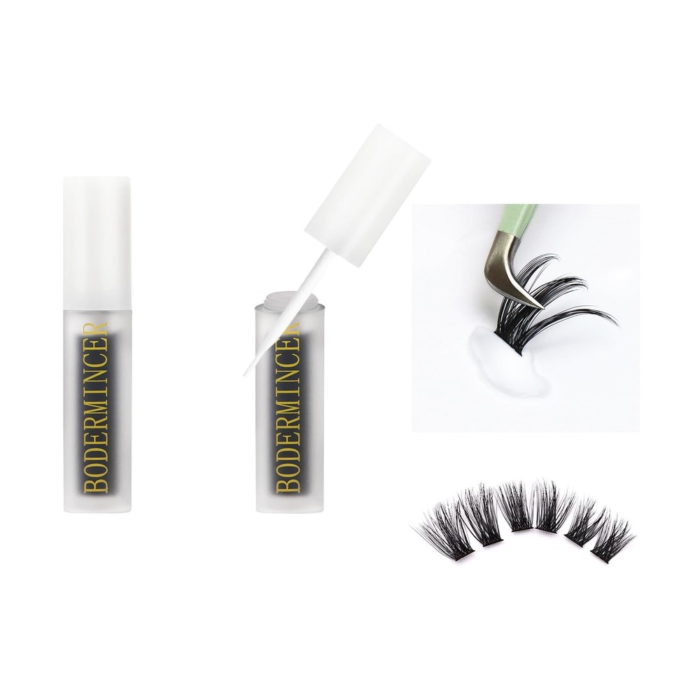 Bodermincer Individual Lash Glue 4ml Clear Lashes Bond Mild Black,Clear