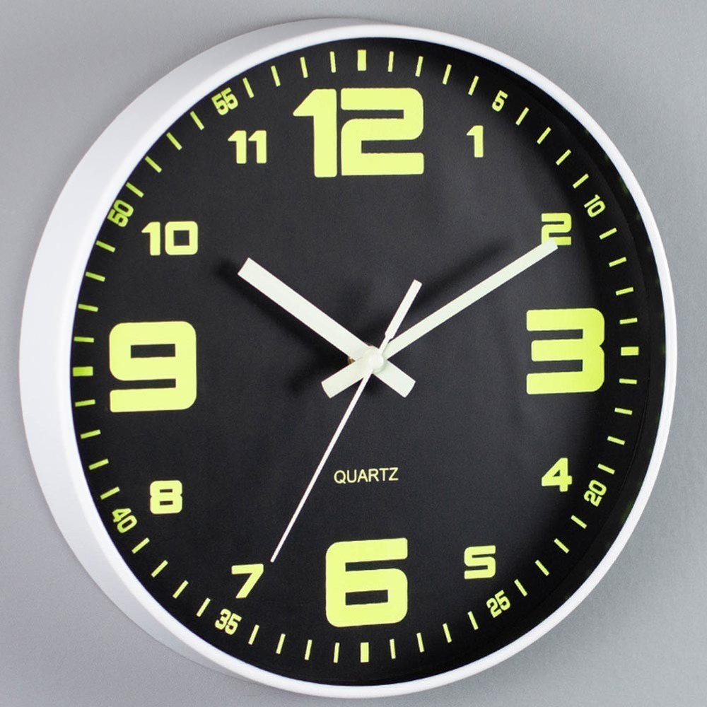 High Visibility 30CM Luminous Wall Clock Suitable for Various Settings