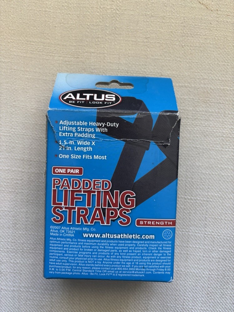 Altus Athletic Padded Lifting Straps