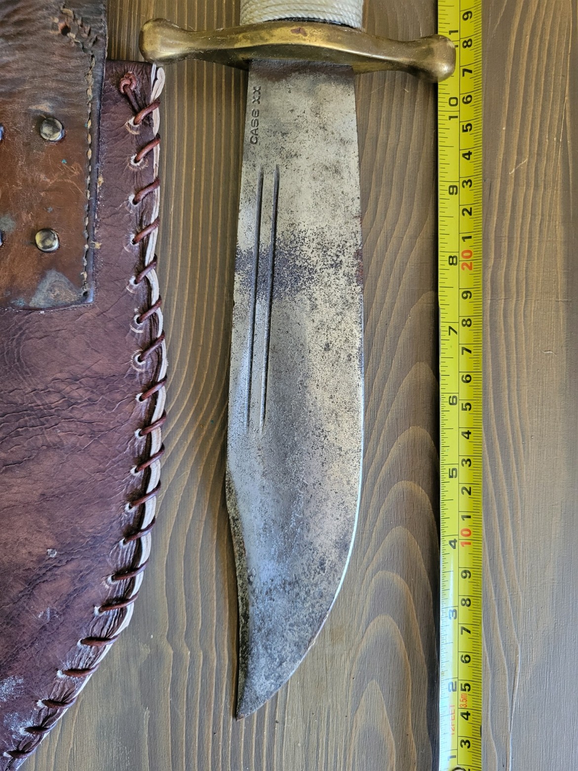 UNIQUE! WWII Case V-44 Bowie Knife w/Custom Sheath