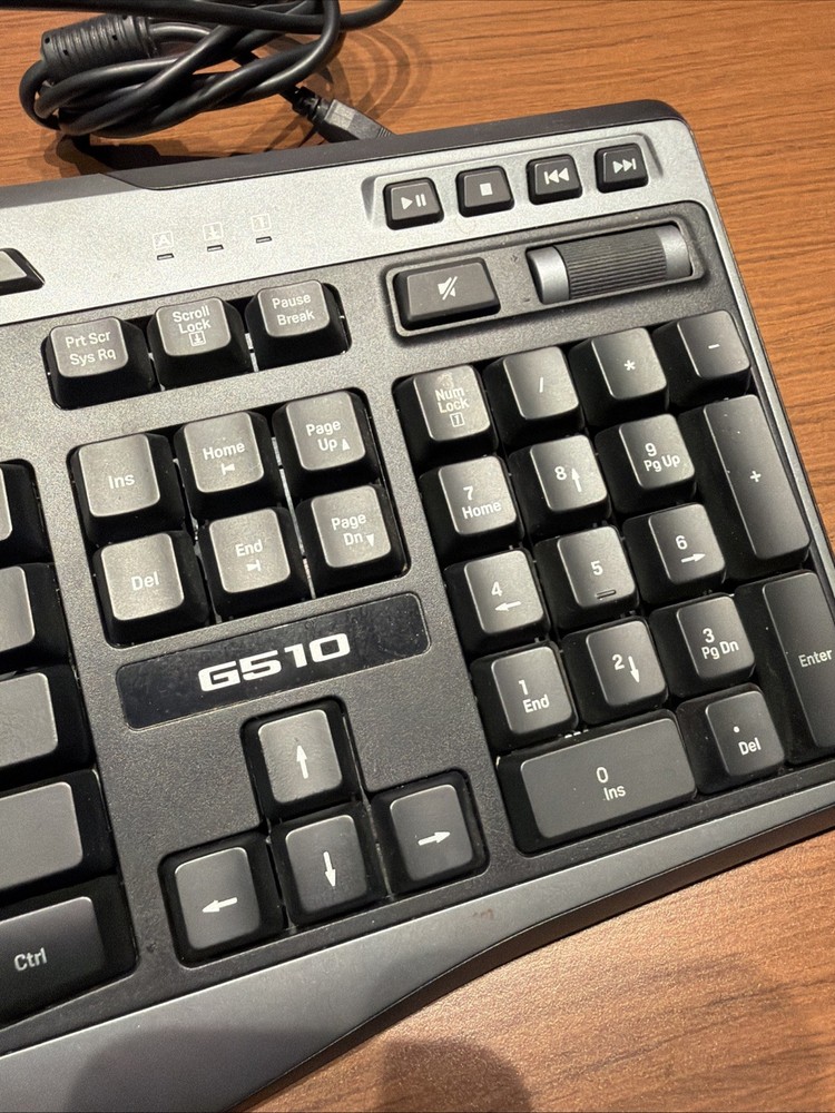 WORKING Logitech G510 Keyboard USB Gaming