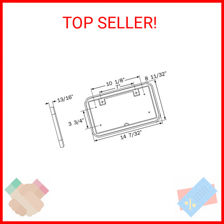 Optronics (LP35BBP License Plate Bracket