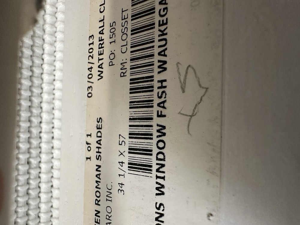 White Thick Matchstick Shade