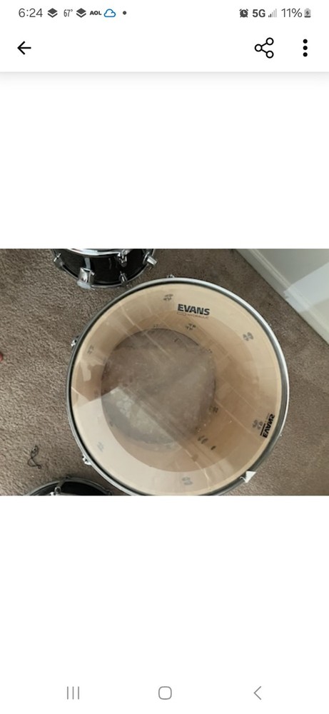 5pc drumset - $200