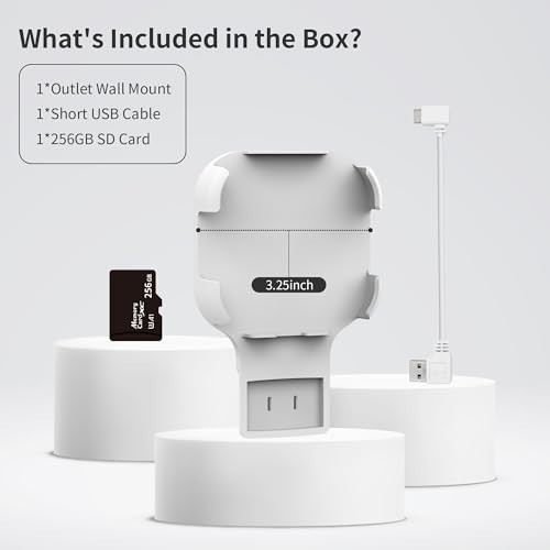 256GB MicroSD Card & Wall Mount for Blink Sync Module XR - Space Saver, Short Ca