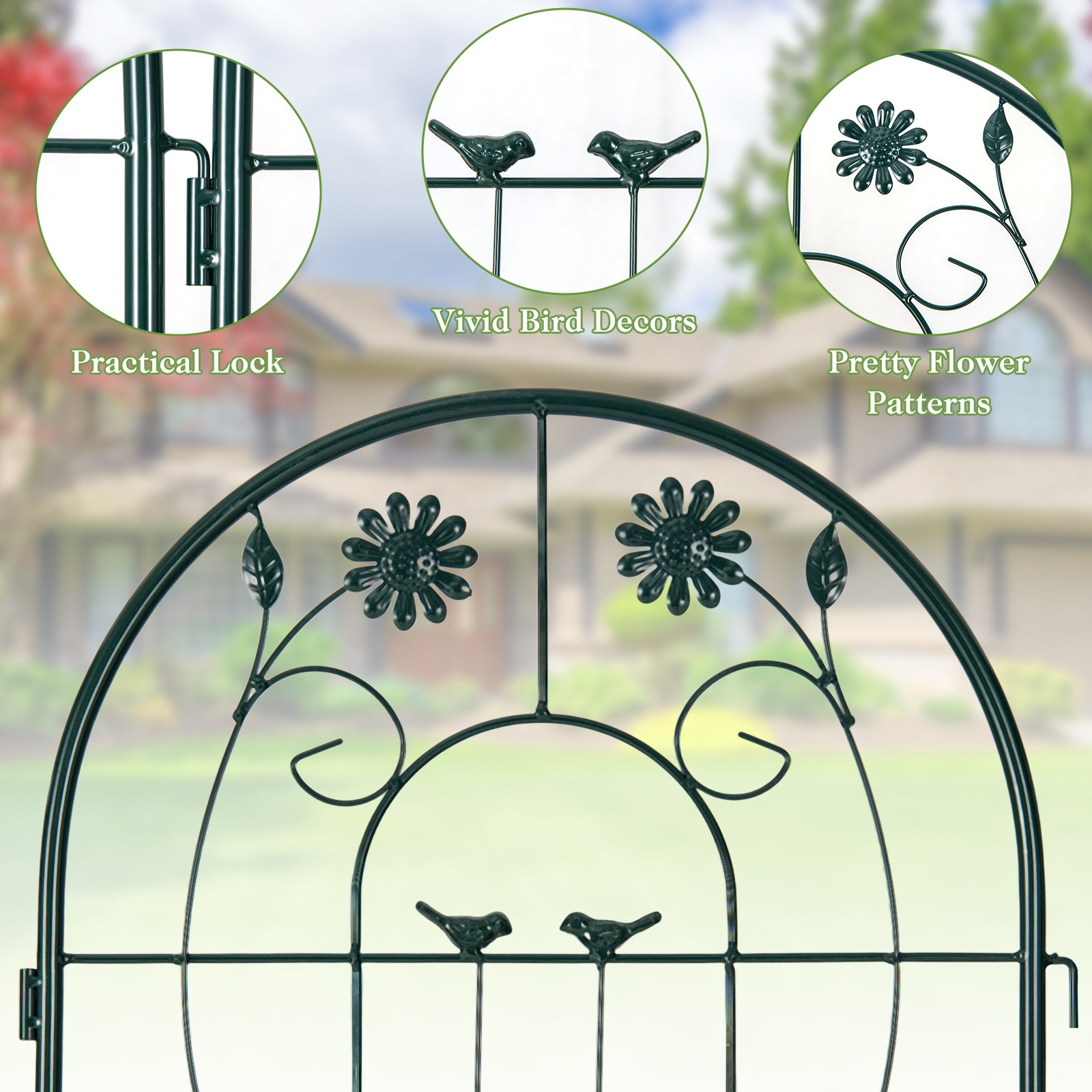 2 Pack 71" x 20" Metal Garden Trellis Rustproof Plant Support for Garden Yard