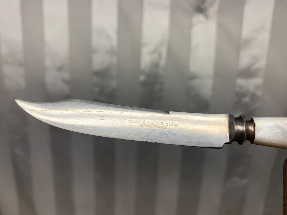 FB. Rogers Silver Plated Fork Spoon Serving Set & Mother Of Pearl Knife Landers