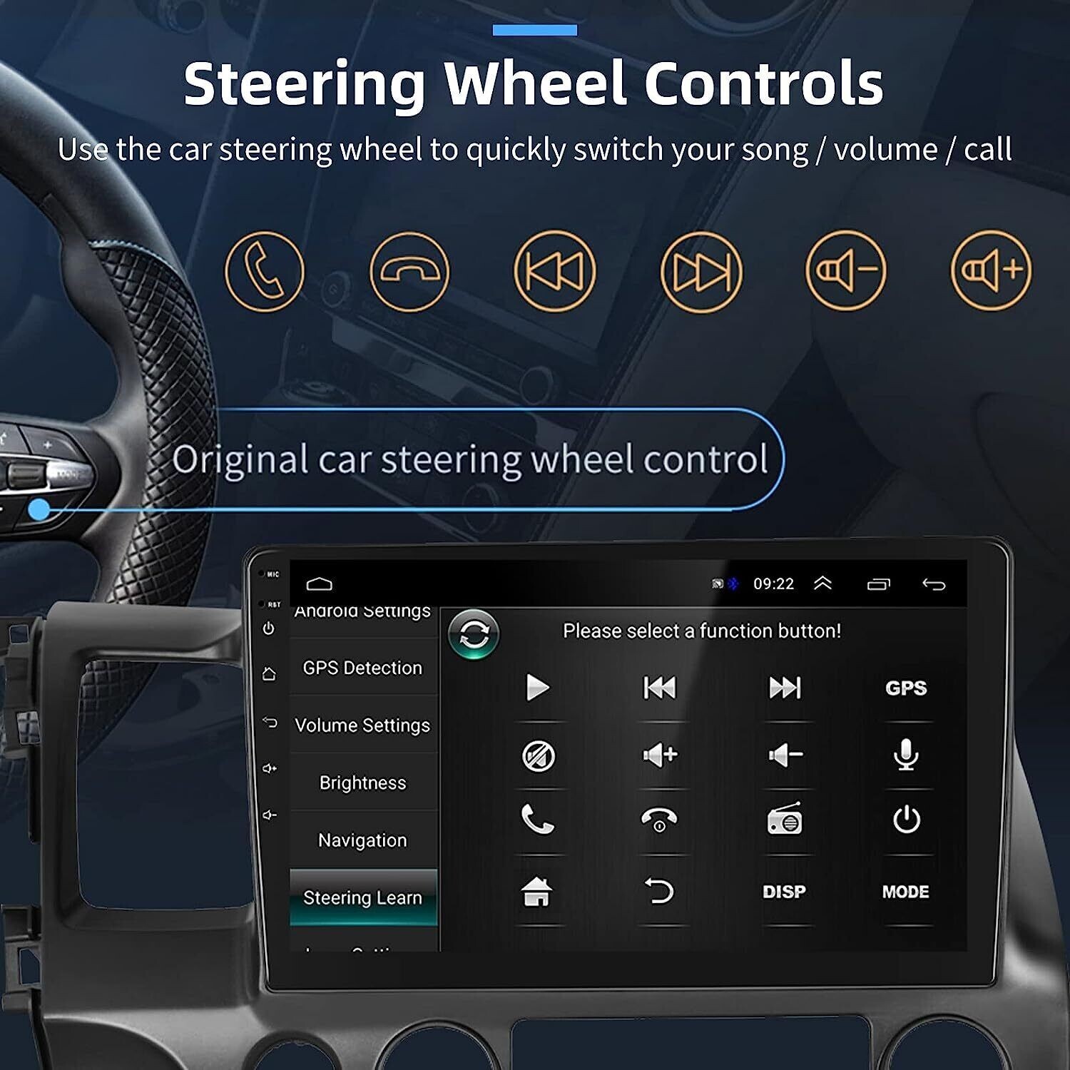 10.1" Android 13.0 Car GPS Stereo Radio Carplay for Honda CIVIC 2006-2011 w/CAM