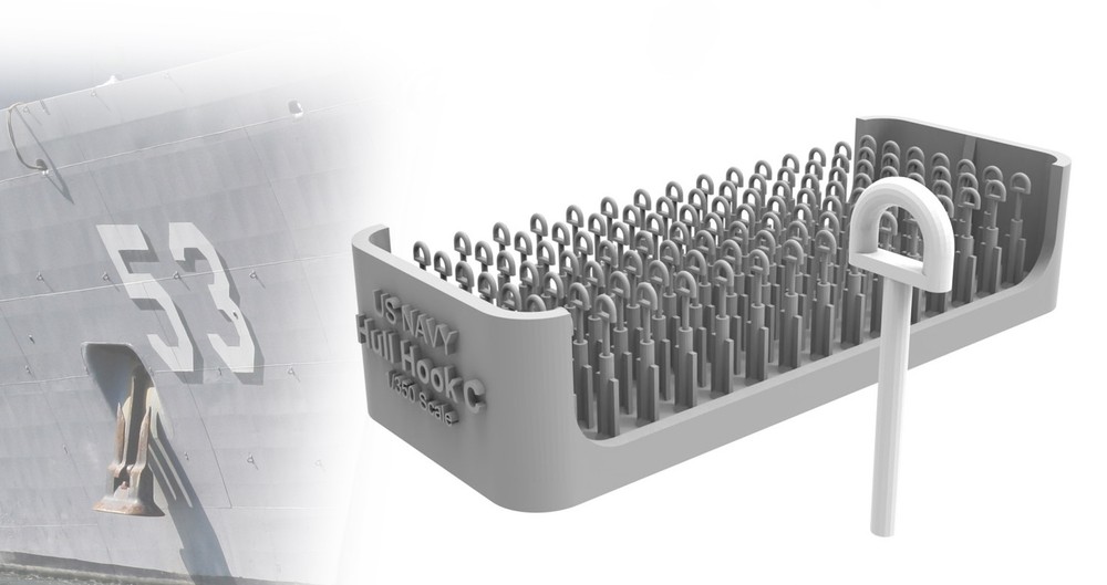 HS-MODEL U350063S 1/350 US NAVY HULL HOOK C TYPE