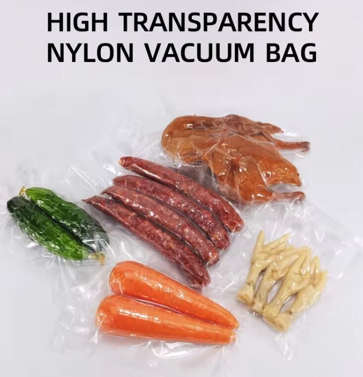 100 packs Vacuum Sealer Bags Poly/Nylon Food Saver Storage Package All Sizes
