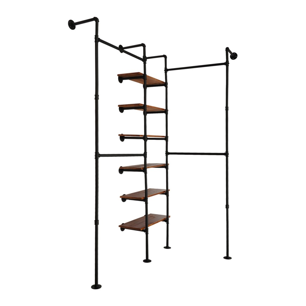 Wall Mounted Clothes Rack, Industrial Pipe Clothes Rack Multi-Purpose