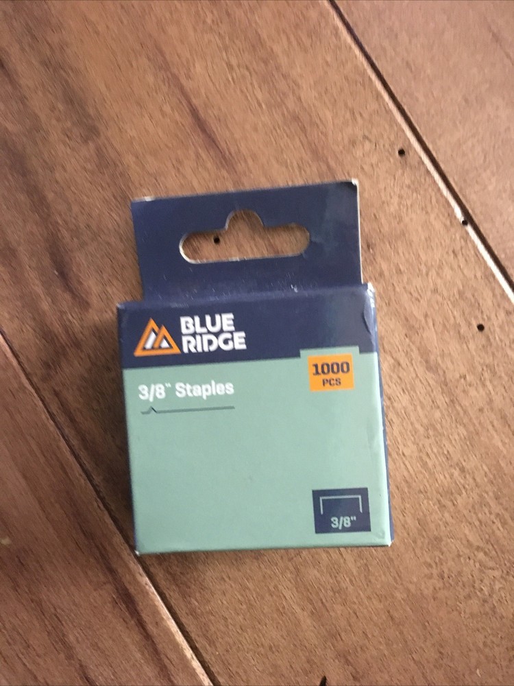 blue ridge 3/8 staples 1000 pcs. New Quantity 1 Box
