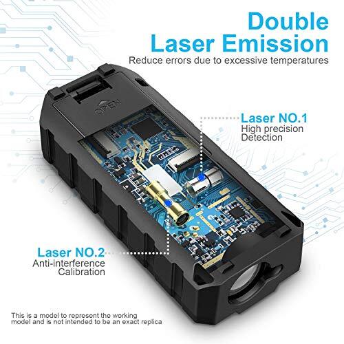 Laser Measurement Tool (229Ft Ft/in/M) Backlit LCD with Mute Function Laser