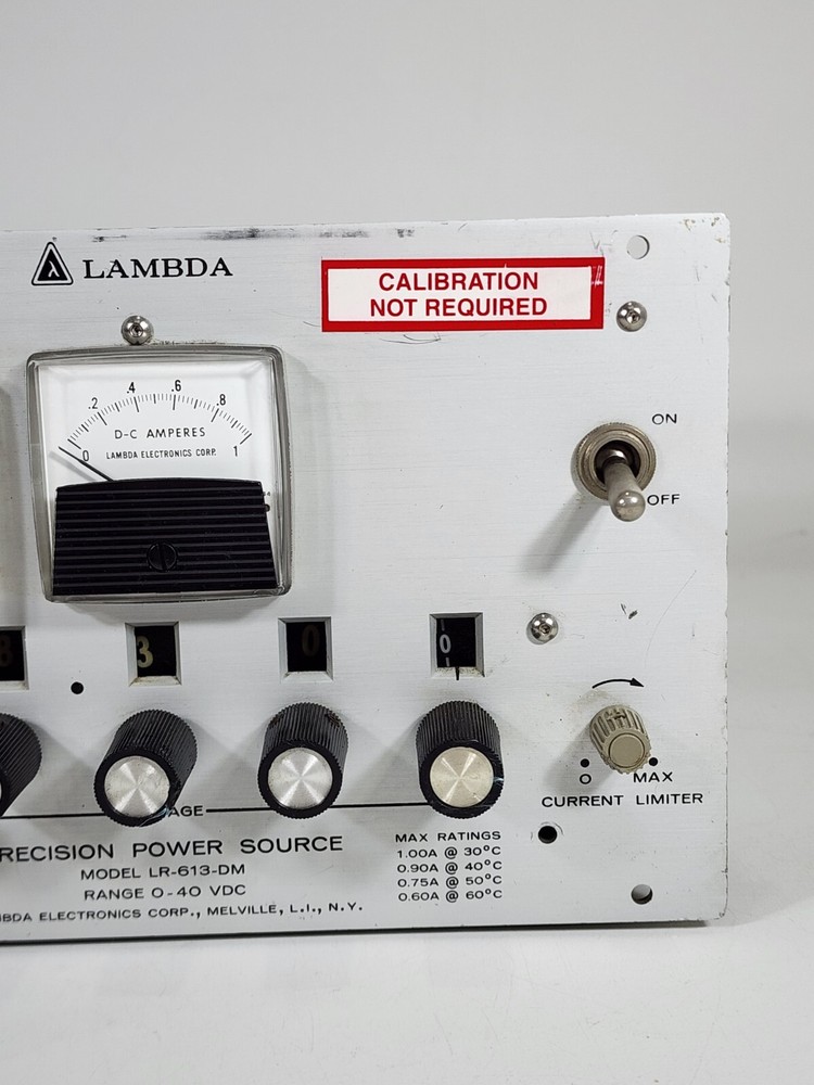Lambda LR-613-DM ~ Precision Power Supply ~ 0-40 VDC Max 1.0 A ~ WORKS
