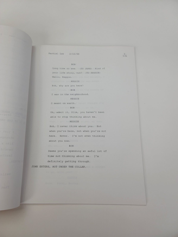 BECKER / Michael Markowitz 1999 TV Script, Ted Danson "Partial Law"
