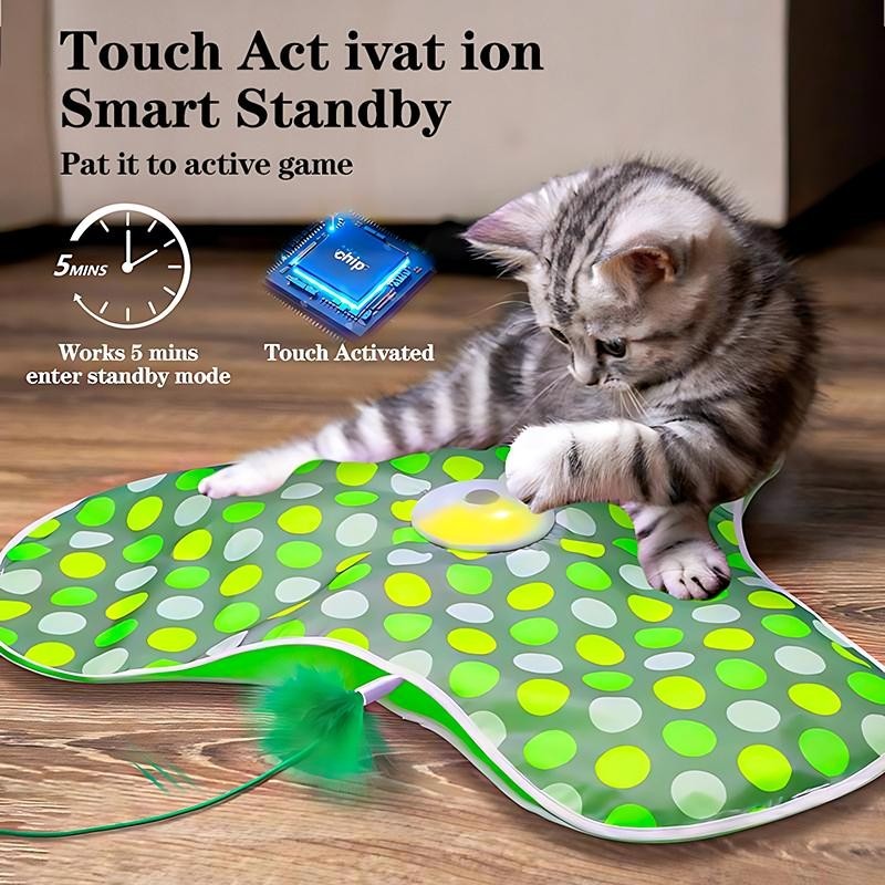 Hide and Seek Cat Toys, in-The-CoverUnpredicatable Moving Feather, Interac