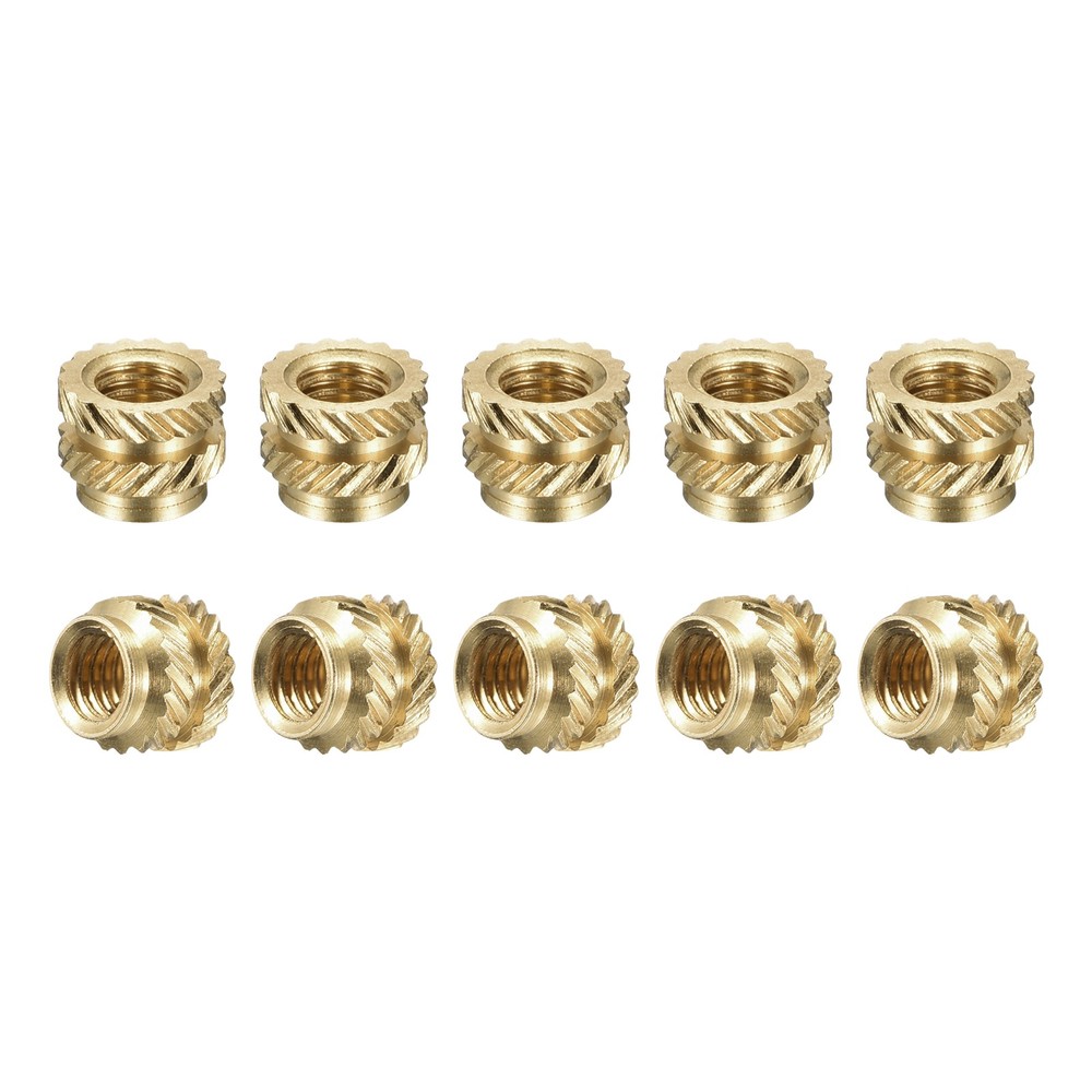 120pcs M3x4mmx5mm Knurled Insert Nuts