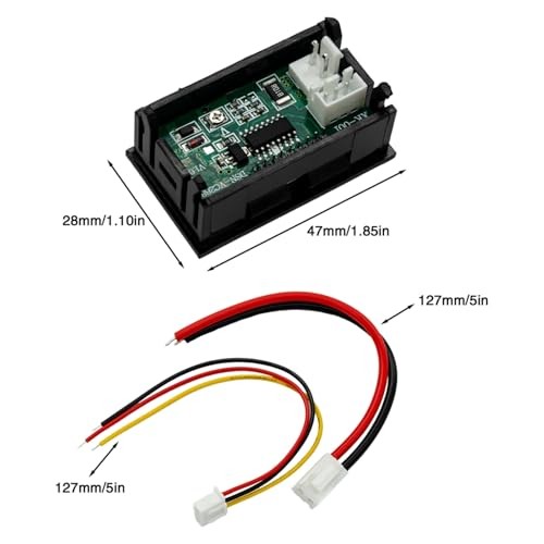 6PCS High Precision Digital Voltmeter Ammeter DC 100V 10A Dual LED Display