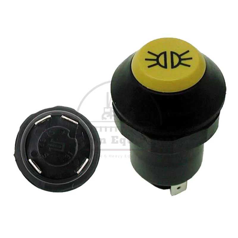 11130100XX Push Button Switch Yellow 12/24V Dustproof Splashproof