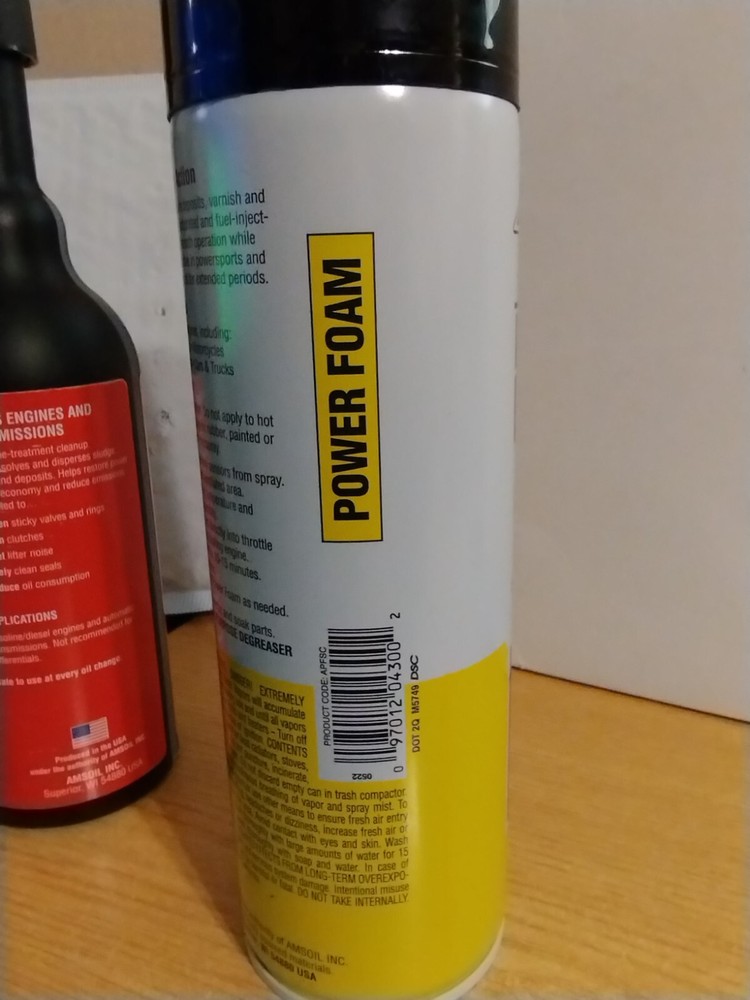 Amsoil Engine Transmission Flush + Amsoil Power Foam Induction System Cleaner