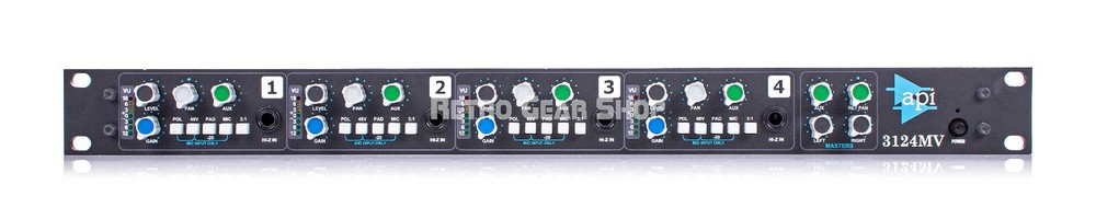 API 3124MV 4 Channel Mic Pre + Stereo Mixer