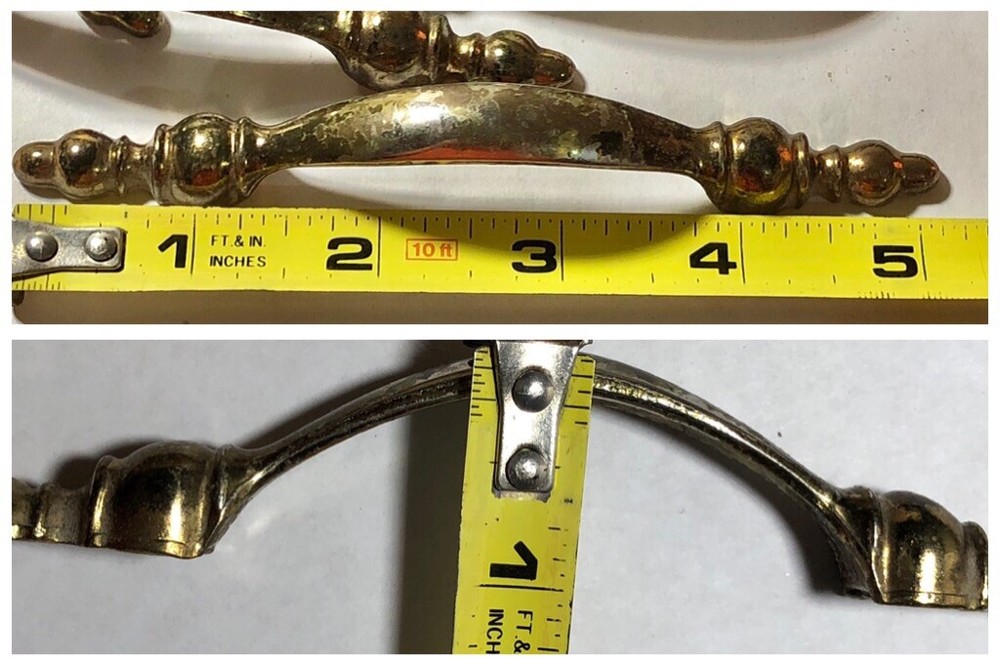 10 Metal Drawer Pulls 5.25” Long. 1977