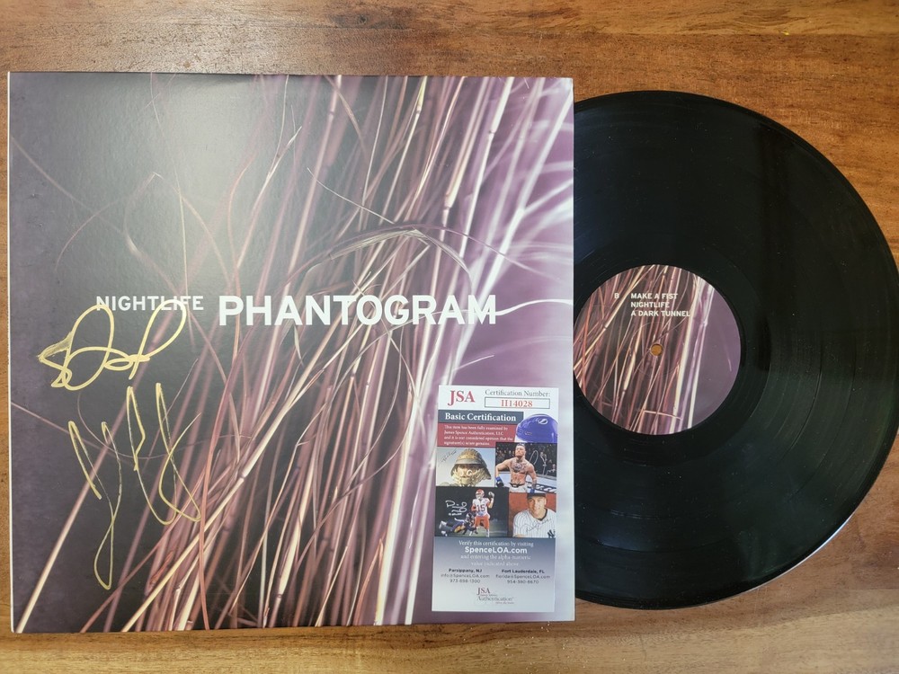 Phantogram Nightlife Signed Vinyl Record JSA Authenticated Original
