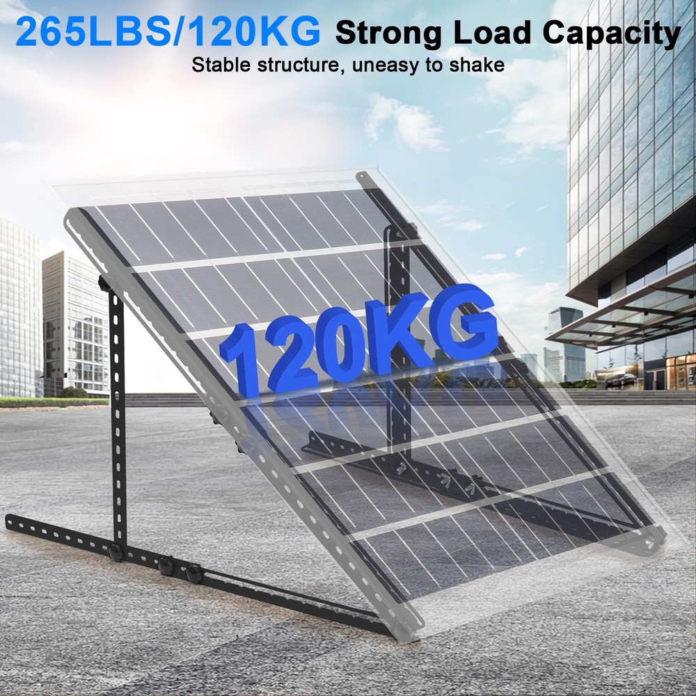 Solar Panel Mount Brackets, 30 inch Solar Panel Stand with 0-90° Adjustable