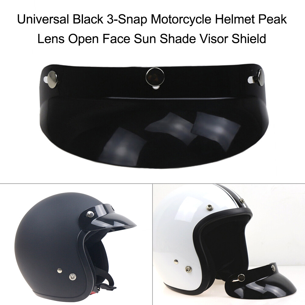 3-Snap Visor for Open Face Motorcycle Wind Flip Visor F2B3