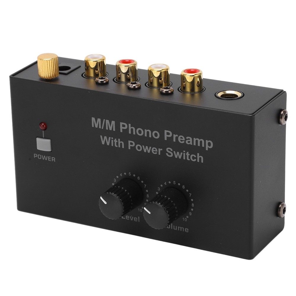 Compact Metal Phono Preamp Turntable Volume Control Device For Audiophiles