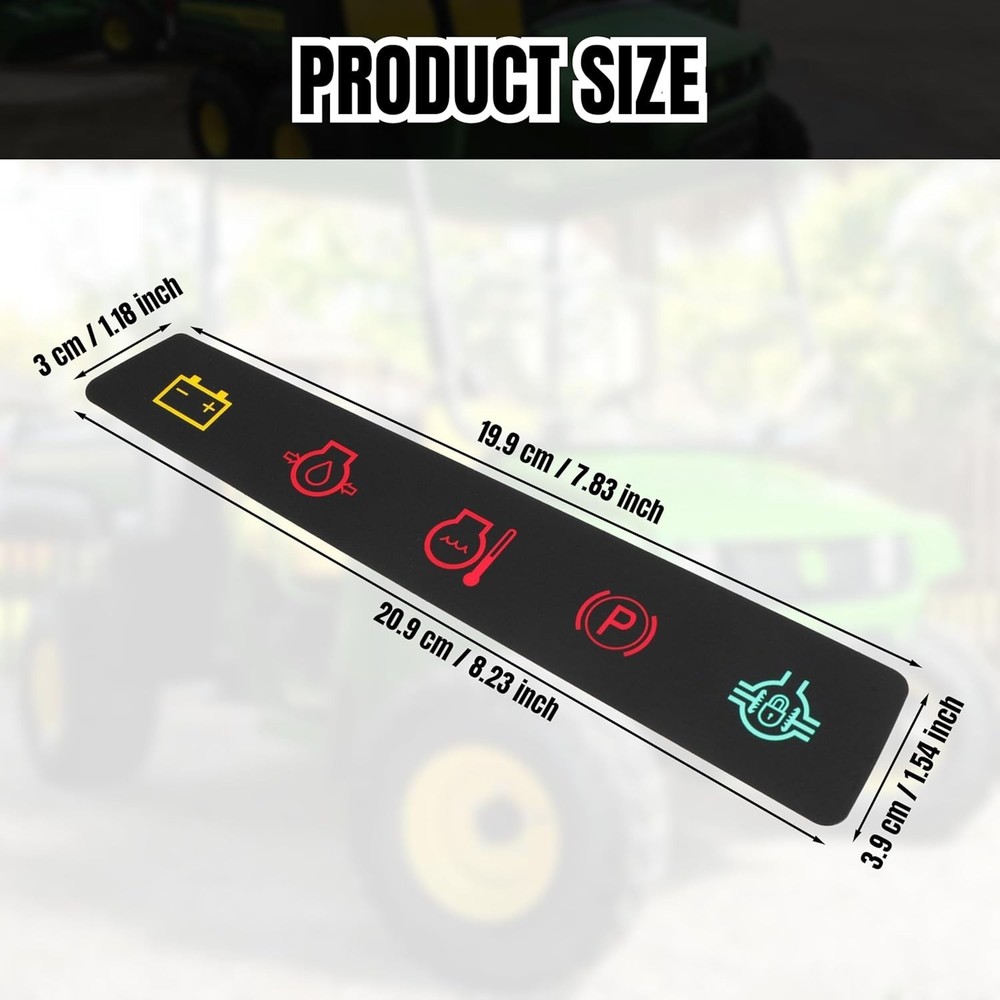 M117670 Dash Panel Decal/Instrument Panel Indicator Label For John Deere 4X2 6X4