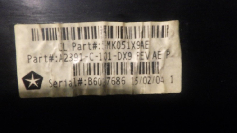 15 CHRYSLER 200 Front Console roof