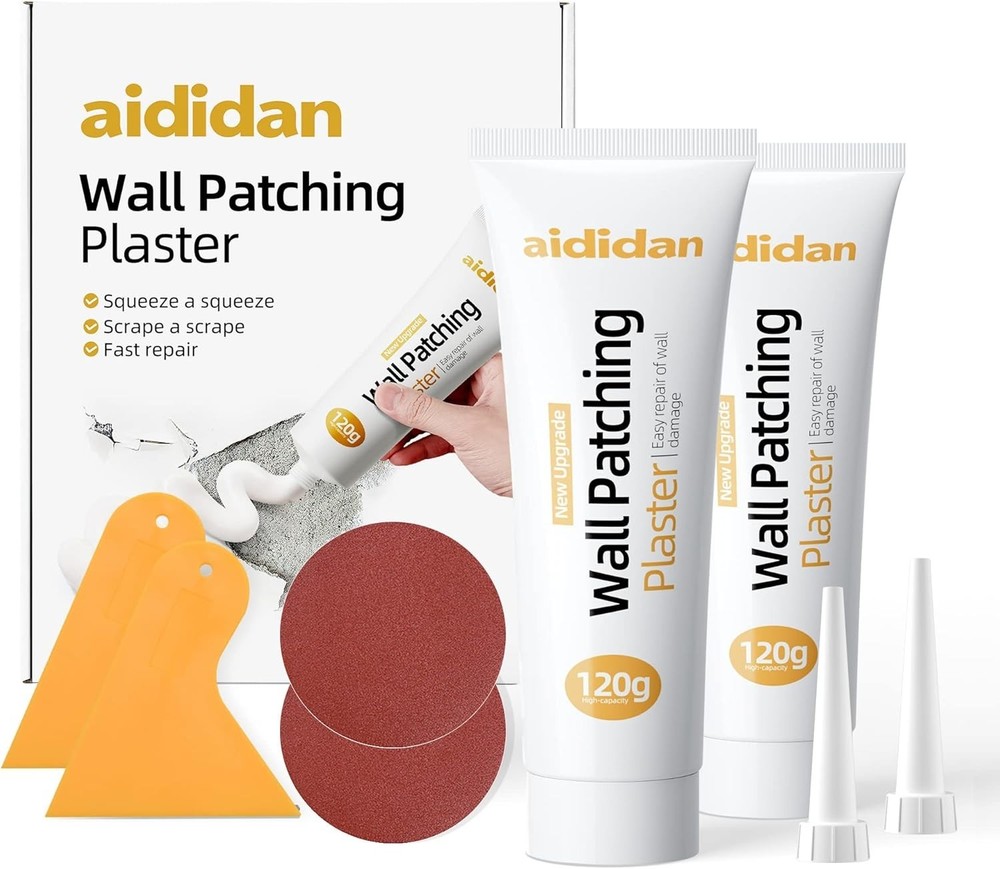 Ultimate 2-Piece Drywall Repair Patch Kit – Strong Adhesion & Quick Application