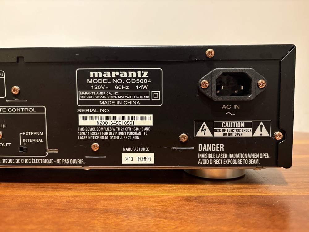 Marantz CD5004 CD Player Tested Working No Remote