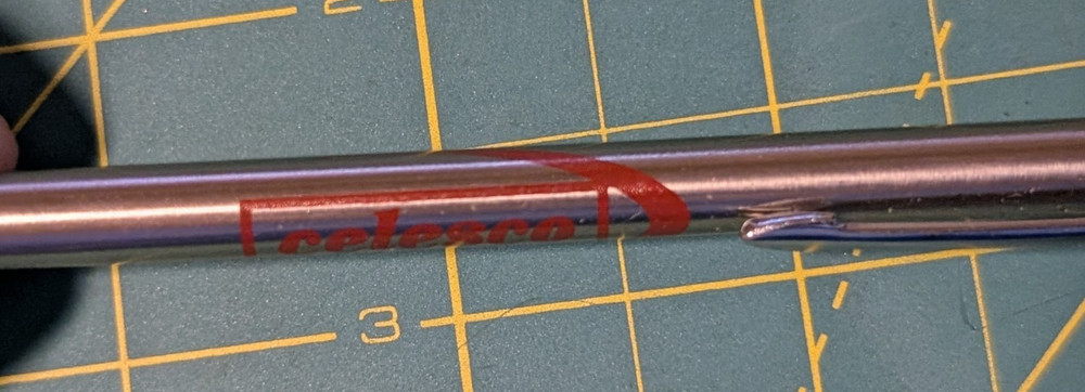 EMPHASIS POINTER Telescopic Silver Pocket Pointer Japan 5" - 25" Celesco Corp