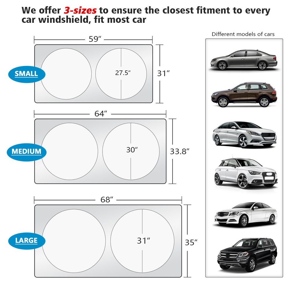 Fit For Lexus Car Windshield Cover Sun Visor Shade Window UV Shield Sunscreen