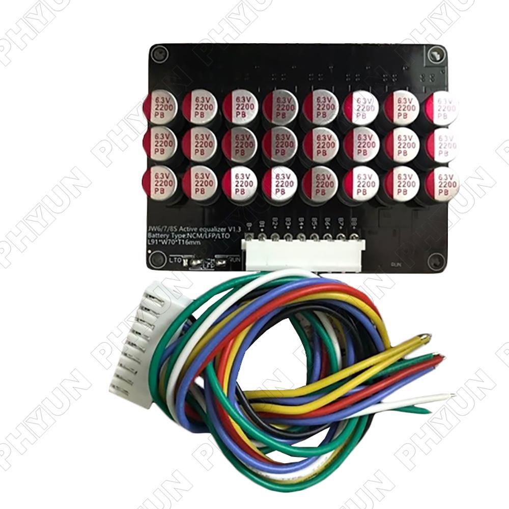 8S Capacitive Active-Balancer Active Balancing Equaliser Board Li-ion 1.8V-4.5V
