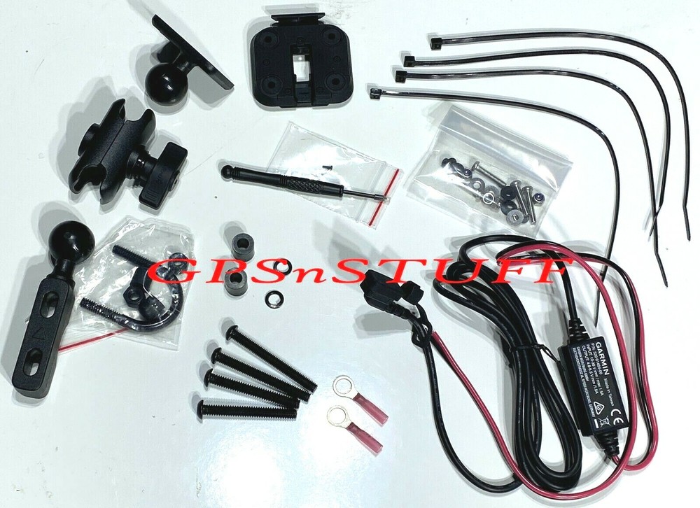 Complete Genuine GARMIN Zumo XT2 GPS Hardwire Handlebar Mount with Bracket *READ