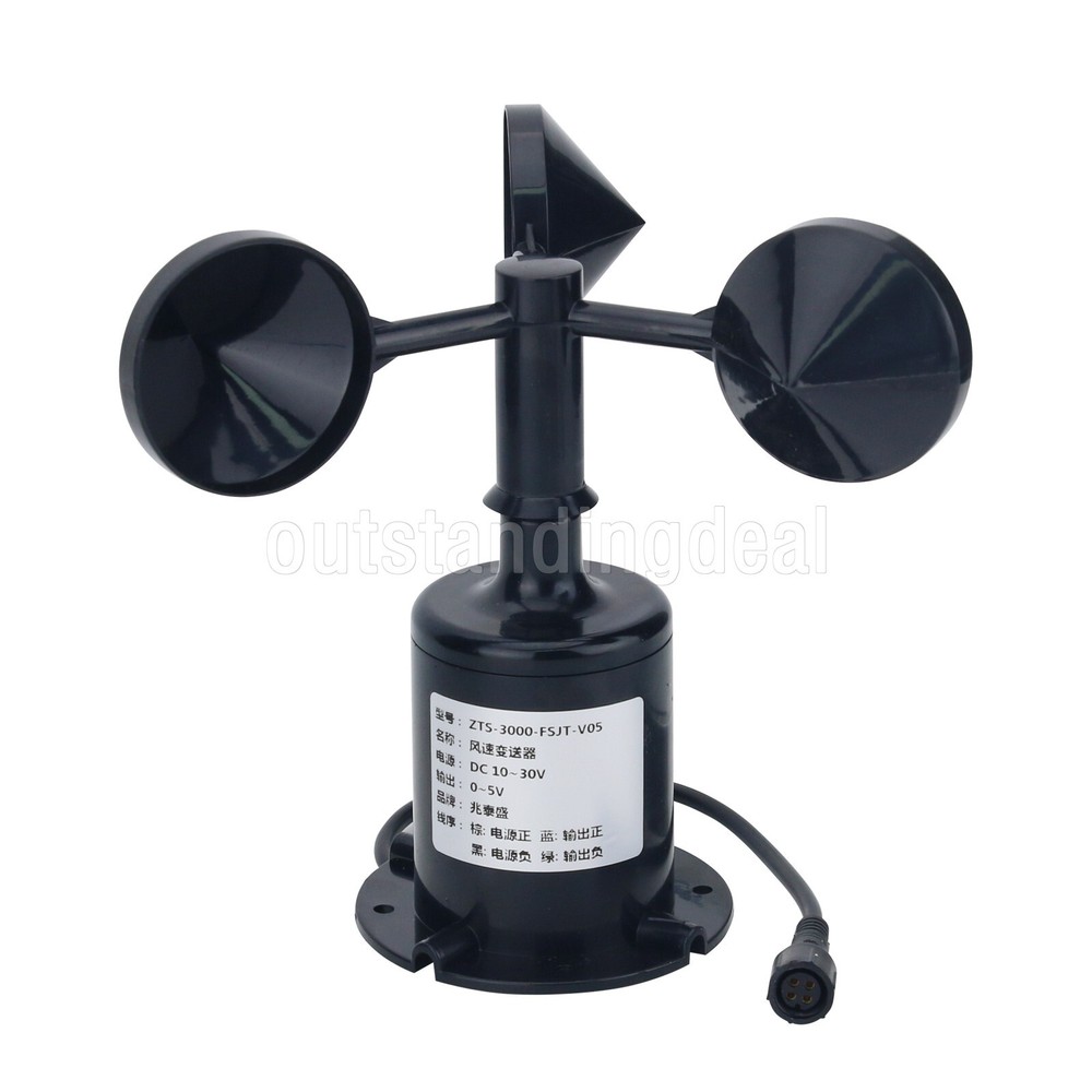 Wind Speed Sensor with 0-5V Output Applied to Construction Site Tower Cranes