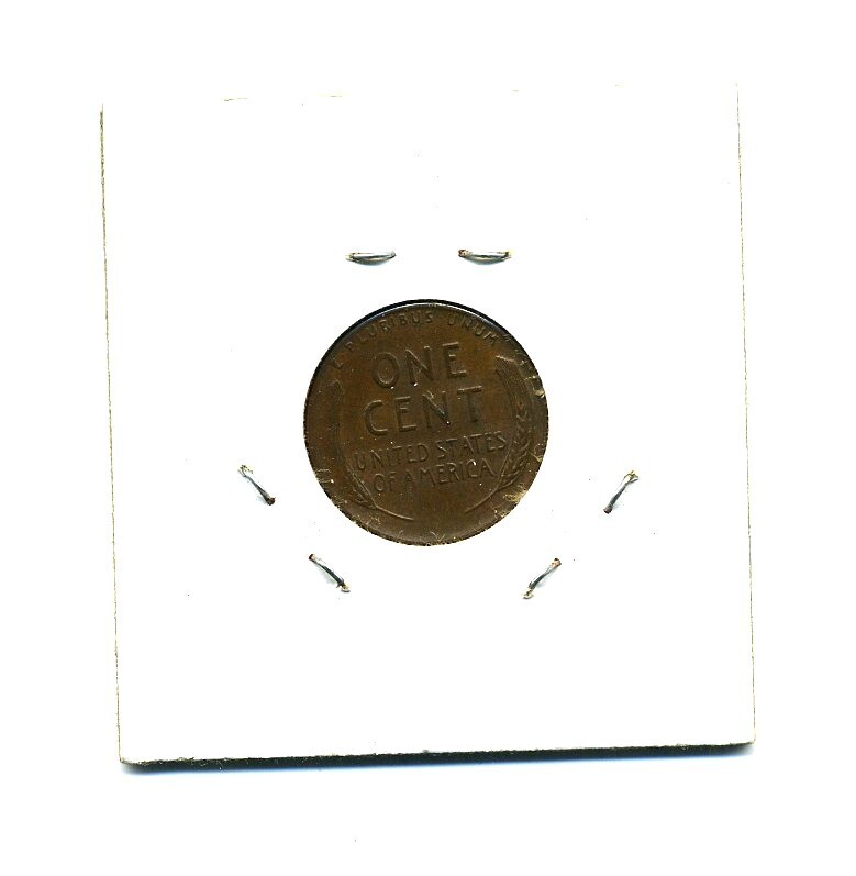 1955-P Lincoln Wheat Penny With Error/Defect Crack In Head & Missing "LIB"