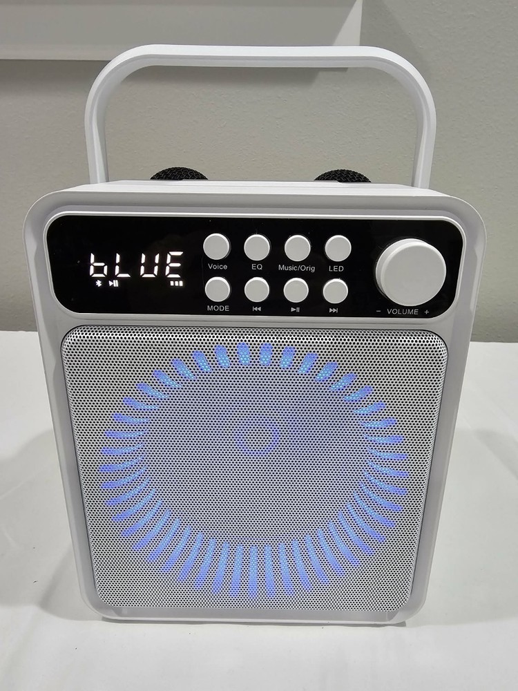 Bluetooth Speaker Karaoke Machine with Wireless Microphones - Portable Karaoke
