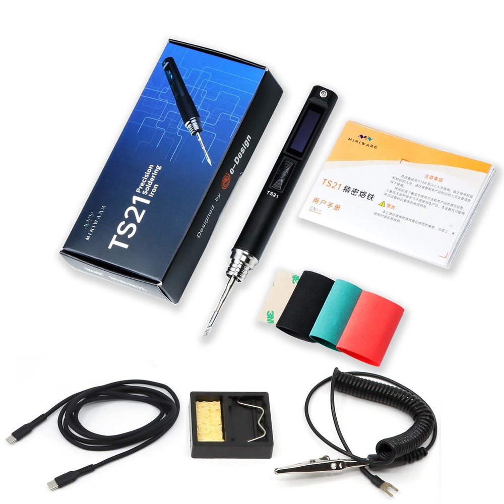 TS21 Precision Soldering Iron Kit,Adjustable Temperature USB Welding Station,...