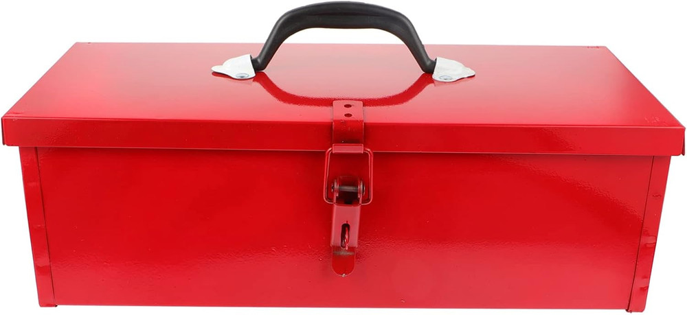 Red Metal Tool Box Iron Sheet Tool Box Metal Toolbox Red Tool Storage Case Locka